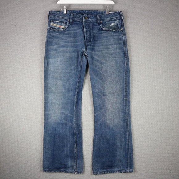 Diesel Zathan Bootcut Denim Faded Made in Italy 34x32 - Picture 1 of 7